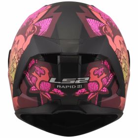 Integralhelm LS2 FF820 RAPID III POPPIES II schwarz rosa