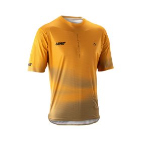 Maglia MTB LEATT Trail 3.0 giallo lager ventilazione X-Flow antibatterica