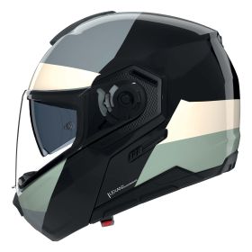 Casque modulable NOLAN N90-3 Blocco 354 noir ivoire