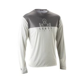 Maglia MTB LEATT Trail 3.0 maniche lunghe bianco panna X-Flow stealth