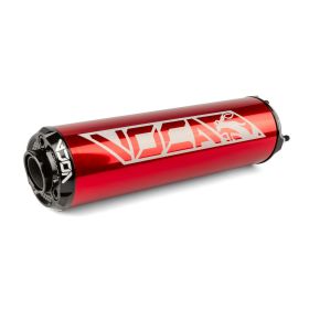 Voca Racing Aluminium CNC Schalldämpfer Rot/Schwarz