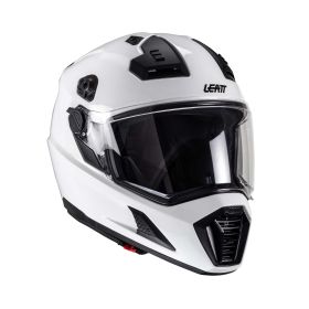 LEATT ADV 8.5 Composite Endurohelm Weiß Schwarz mit Maske 4.5