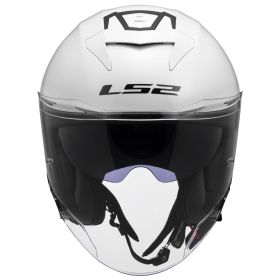 Casque Jet LS2 OF618 VERSO II Solid Blanc Brillant