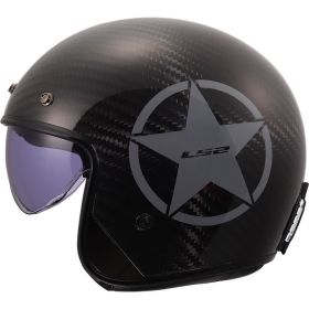 Casco jet LS2 OF601 BOB II C STAR grigio
