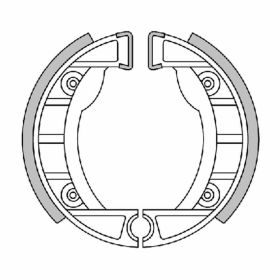 Semelles de frein POLINI Racing D.105X20mm