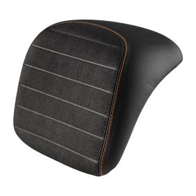 Dosseret noir Piaggio avec couture rouge pour top case Piaggio FMS