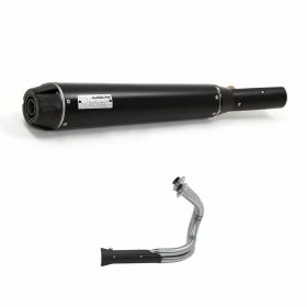 Marmitta Slip-On racing ARROW Rebel fondello carbonio e collettore Kawasaki vulcan s 650