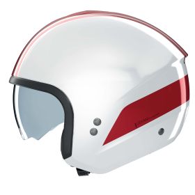 Casco jet urbano NOLAN N20-2 Dolce Vita 347 bianco rosso