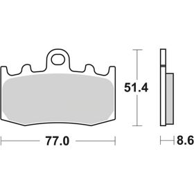 Plaquettes de frein SBS en composé fritté 796RST pour BMW