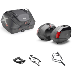Kit de Top Case GIVI X-LINE V35 Noir/Rouge 40/35L pour YAMAHA