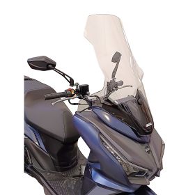 Parabrezza FABBRI Exclusive trasparente 580x700mm con Paramani per SYM jet14 evo 125-200 euro 5+