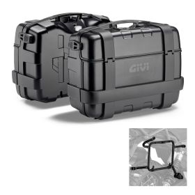 GIVI TREKKER LITE Side Luggage Kit black 33L for MORINI X-CAPE