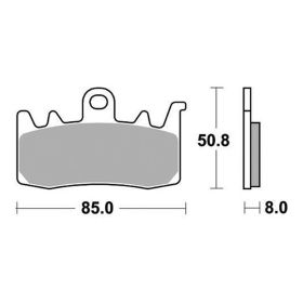 Paire de plaquettes de frein SBS composé fritté 900RST