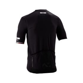 LEATT MTB Maillot Endurance 5.0 Cargo Noir V26 avec 4 Poches et Protection UPF 50