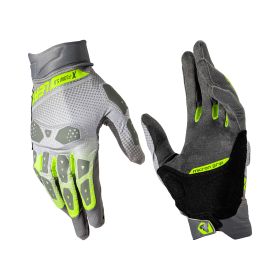 LEATT ADV X-Flow 5.5 Short Summer gloves Hi-Viz grey yellow breathable