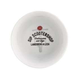 Véritable tasse en céramique blanche 'VESPA RIDER'