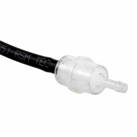 Tuyau de carburant noir P2R D.5x8mm avec filtre 1 mètre