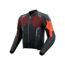 REBELHORN JAX Men's Motorcycle Jacket Black/Red