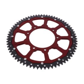 ZF Krone 69 Zähne Teilung 428 Rot Schwarz Dual ZFD-15097-69-ROT