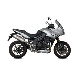 Silencieux MIVV Oval Slip-on approuvé titane et embout carbone pour TRIUMPH Tiger 1050