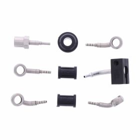 JMP 3 Bremschschlauchkit HBF-7022-V Silberstahl für Suzuki SV 650