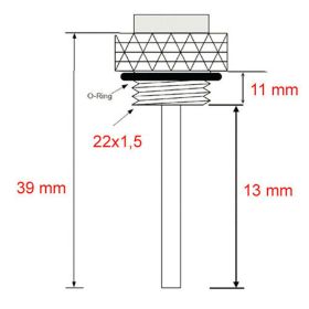 JMP Öltemperaturanzeige BH12-0305BF 22x1,5mm