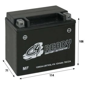 Batterie Gel Préchargée C4 CBTX5L-FA