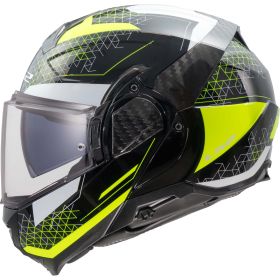 Casque Modulaire Reversible LS2 FF910 ADVANT II Astral Jaune Brillant Hi-Viz