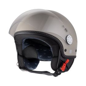 Casque Jet Brillant Piaggio Vespa LANGHE Beige Q01