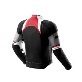 REBELHORN BORG II Men's Motorcycle Jacket Black/Grey/Red
