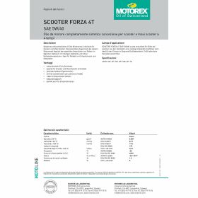 MOTOREX SCOOTER FORZA 4T 5W/40 Motoröl 1L Flasche