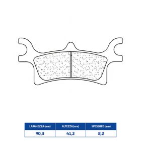CL FREINS Paire de Plaquettes de Frein en Composite Fritté pour POLARIS
