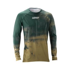 LEATT Gravity 5.0 Maillot Technique VTT Vert Fir Ventilation Optimale UPF 50