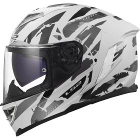 Casco integrale LS2 FF818 STORM III KAOS bianco grigio