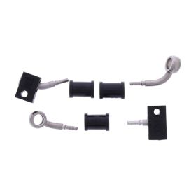 Kit de tuyaux de frein JMP 2 HBF-4017-H en acier argenté pour Kawasaki VULCAN 650
