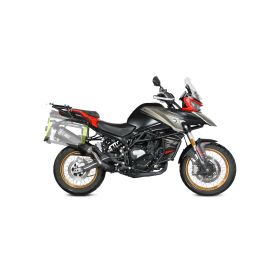 MIVV Speed Edge Black Slip-on Exhaust homologated for QJ MOTOR SRT 800 S/X/SX