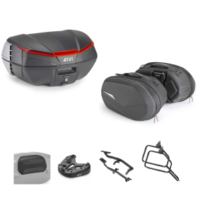 Kit GIVI bauletto V49 AIR borsa ST609+ nero arancio 49/25L per BMW
