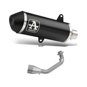 ARROW Urban Dark Aluminium Slip-On Rennsportauspuff und Sammler für Piaggio Vespa GTV 300