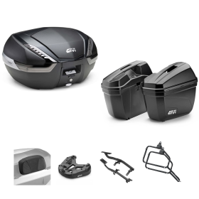 GIVI V47 TECH Kit de Top Case E22 Noir/Fumé 47/22L pour TRIUMPH TIGER