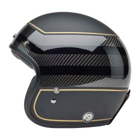 BELL Custom 500 Carbon Roland Sands Redondo Cafe racer jet helmet black