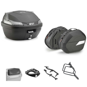 Kit GIVI bauletto BLADE TECH borsa WL900B nero fumè 37/25L per SUZUKI DL V STROM