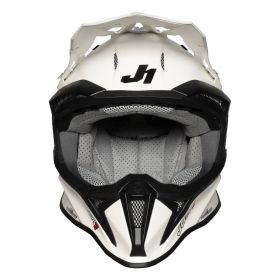 OFF-ROAD HELM JUST1 J18 SOLID GLÄNZEND WEISS