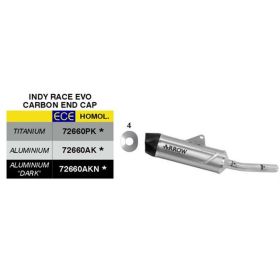 ARROW Indy Race EVO Slip-On Auspuff titanium genehmigt für Yamaha Teneré 700