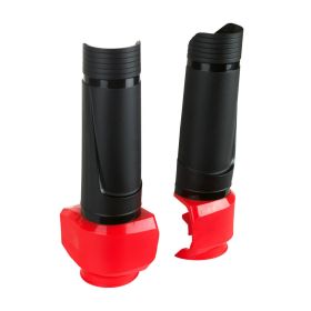 Coppia copristeli forcella POLISPORT universali nere/rosse