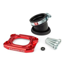 Collettore aspirazione STAGE6 360° rosso per PWK 30-36mm