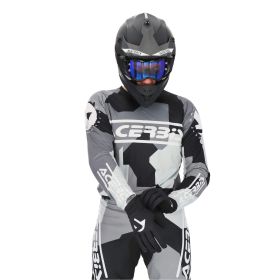 ACERBIS Off Road MX Linear Sumbawa Polyester Shirt Schwarz/Grau