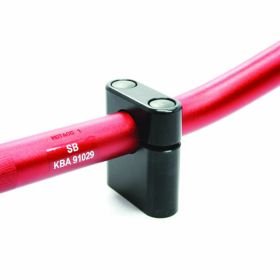 Riser manubrio nero 30mm per manubri 22mm