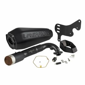 Marmitta omologata 4T REMUS inox nero/oro per Vespa GTS/GTS Super/GTV 310