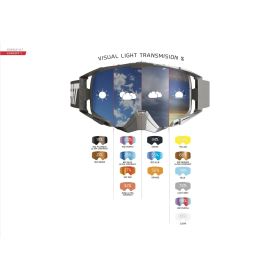 LEATT blue motocross goggles lens for Velocity Iriz mask