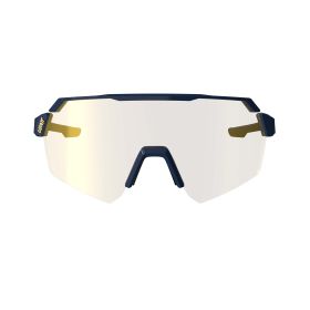 LEATT RideViz Lite Iriz Cryztal Sonnenbrille Blau Large Platin Linse 10%